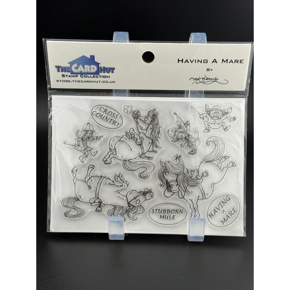 The Card Hut Having A Mare Clear Stamp Set Mark Barascey Equestrian Horse Humor